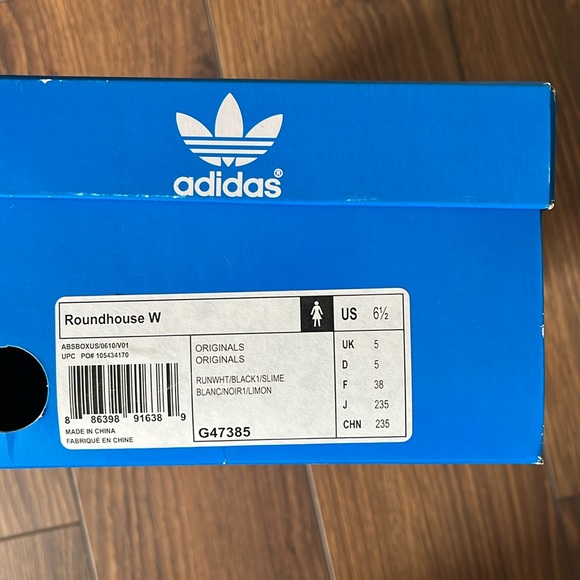 Adidas Originals Roundhouse Sneakers - White/Blue/Navy/Green - Picture 8 of 9